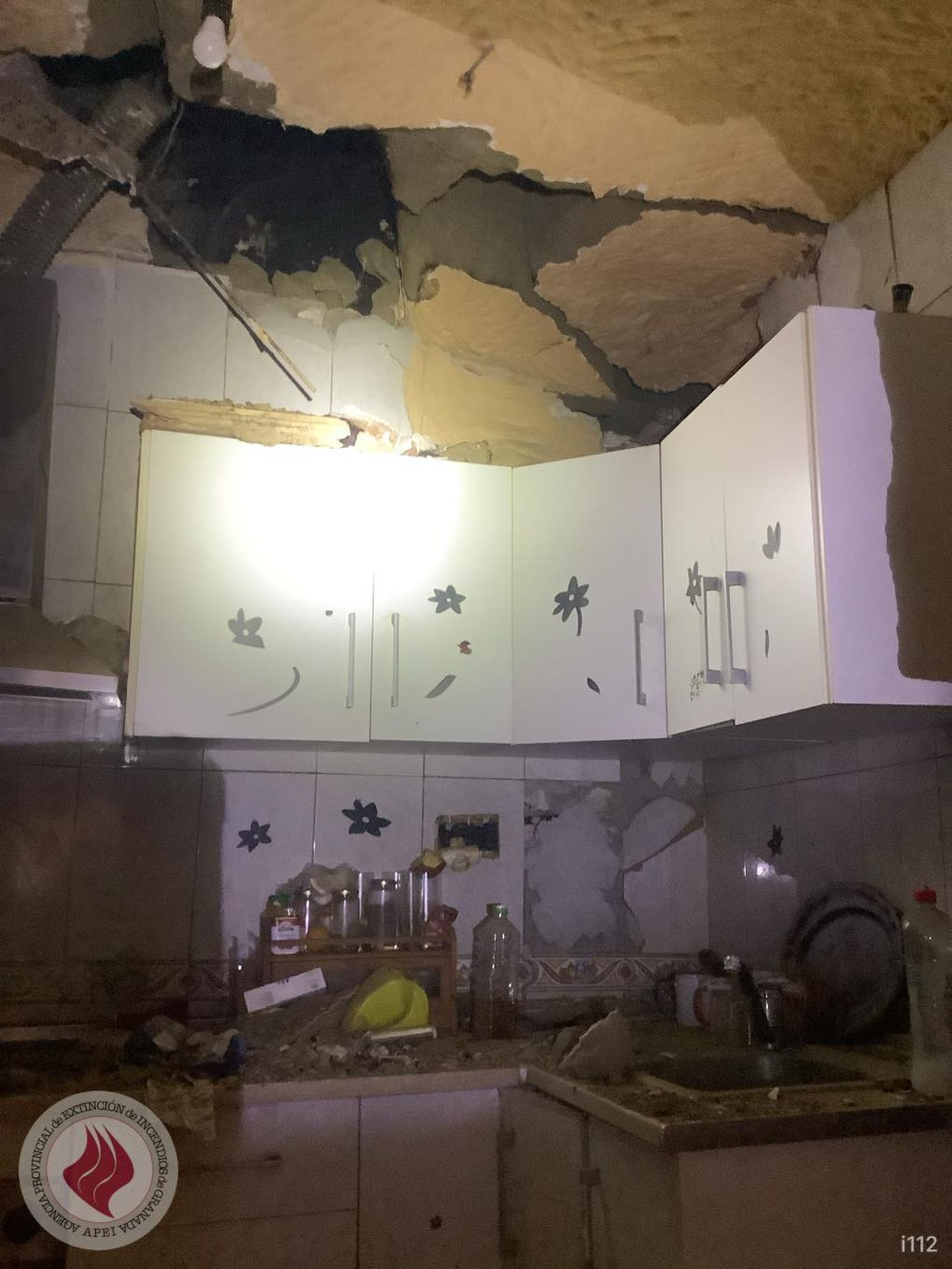 Estado de una de las viviendas afectadas