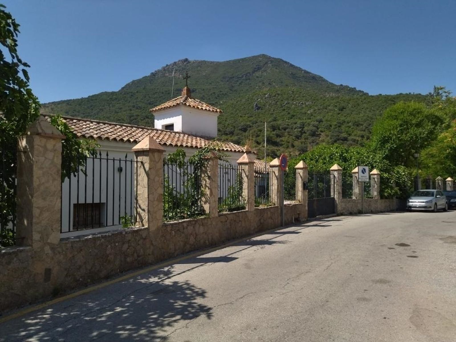 El emplazamiento del futuro hotel de Benamahoma.