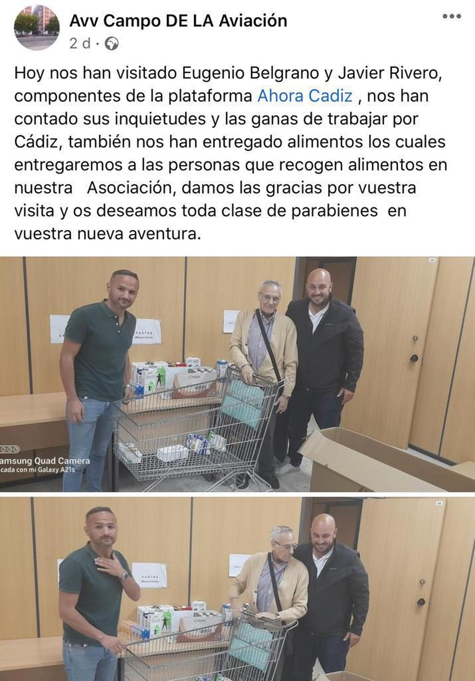 Ahora Cádiz como Evita Perón