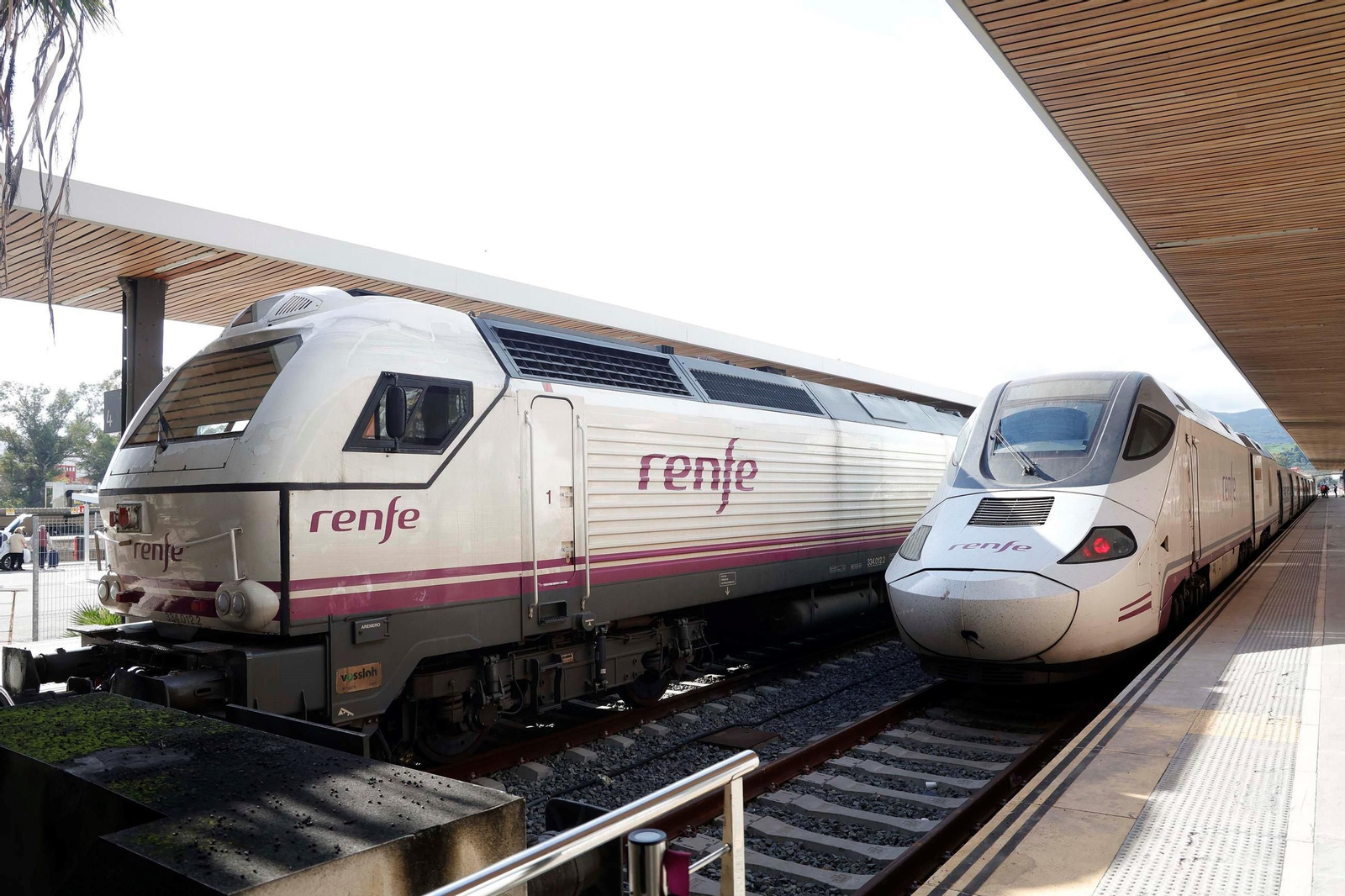 Tren, en la estación de Algeciras.