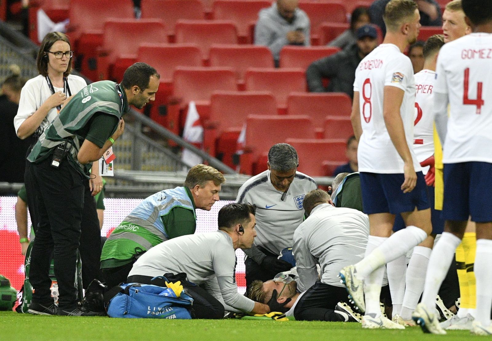 Las imágenes del Inglaterra-España