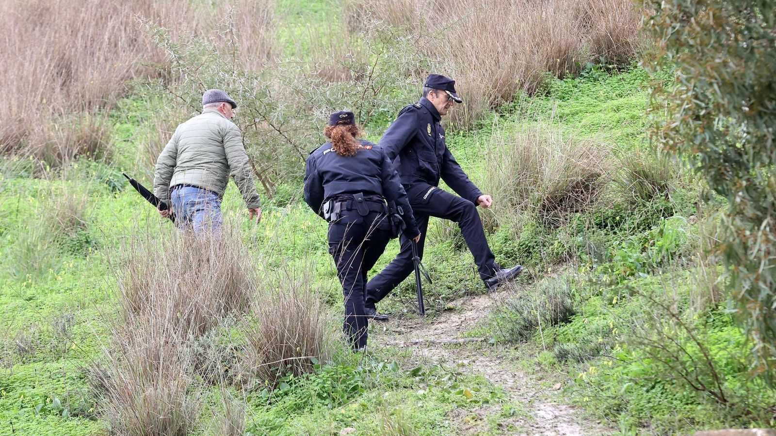 Imágenes del paseo rural por Jerez en el estreno de la borrasca Marta