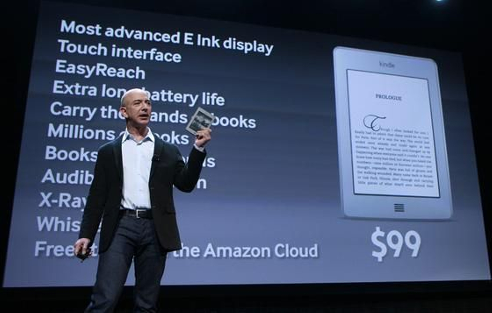 Amazon presenta los nuevos modelos de Kindle, entre ellos Fire, el debut de la compañía en el mundo de los 'tablets'.

Foto: Reuters