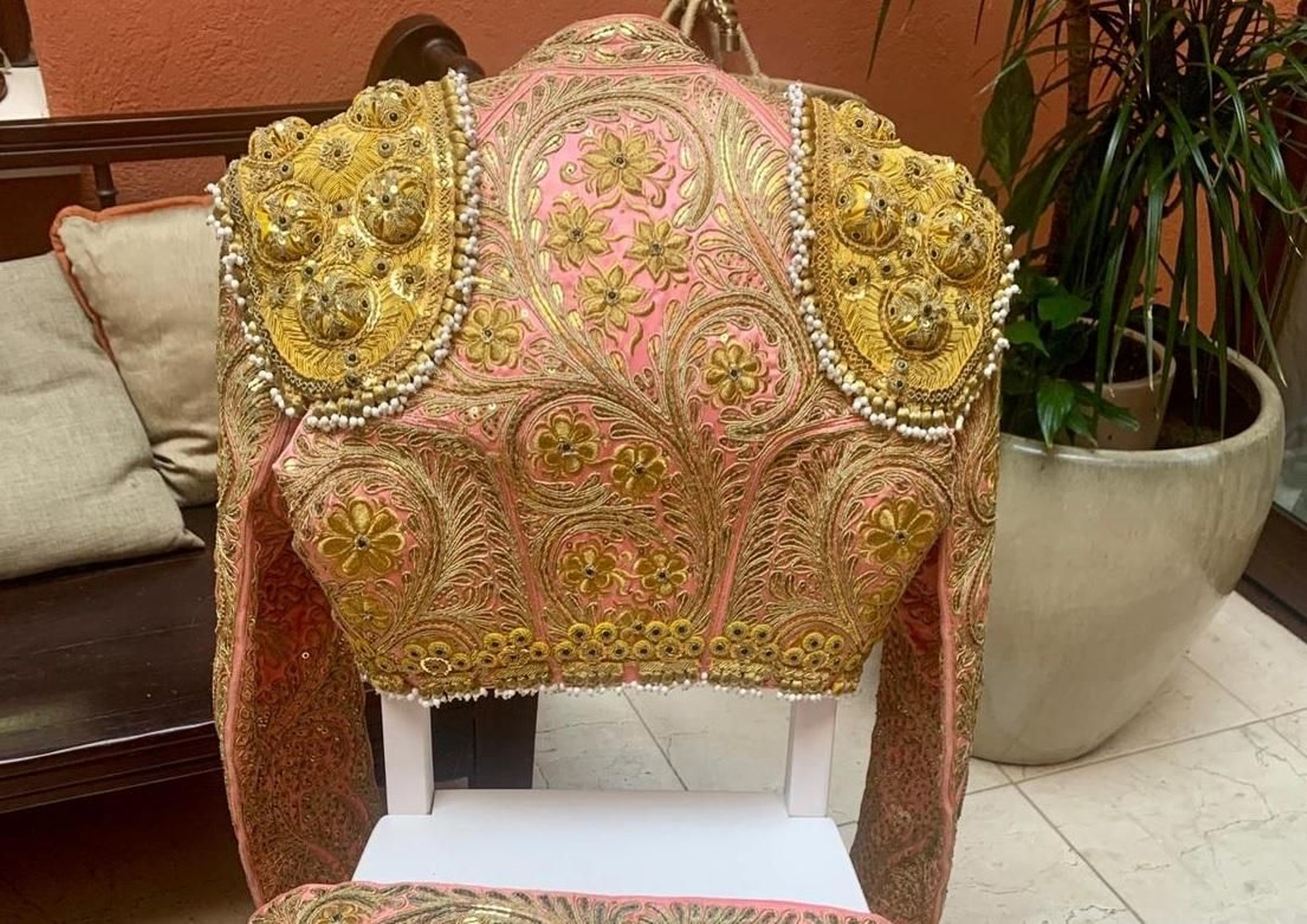 Traje que lució Moreno aquella tarde en Madrid.