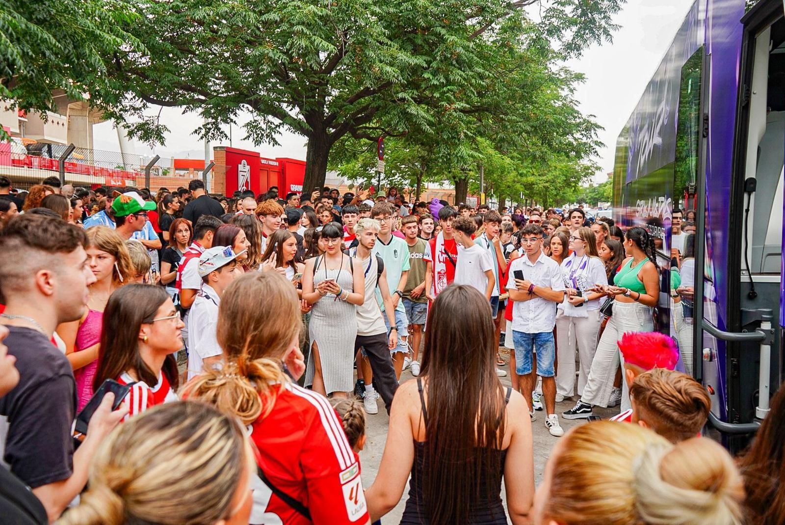 La llegada de Saiko a Los Cármenes, en imágenes