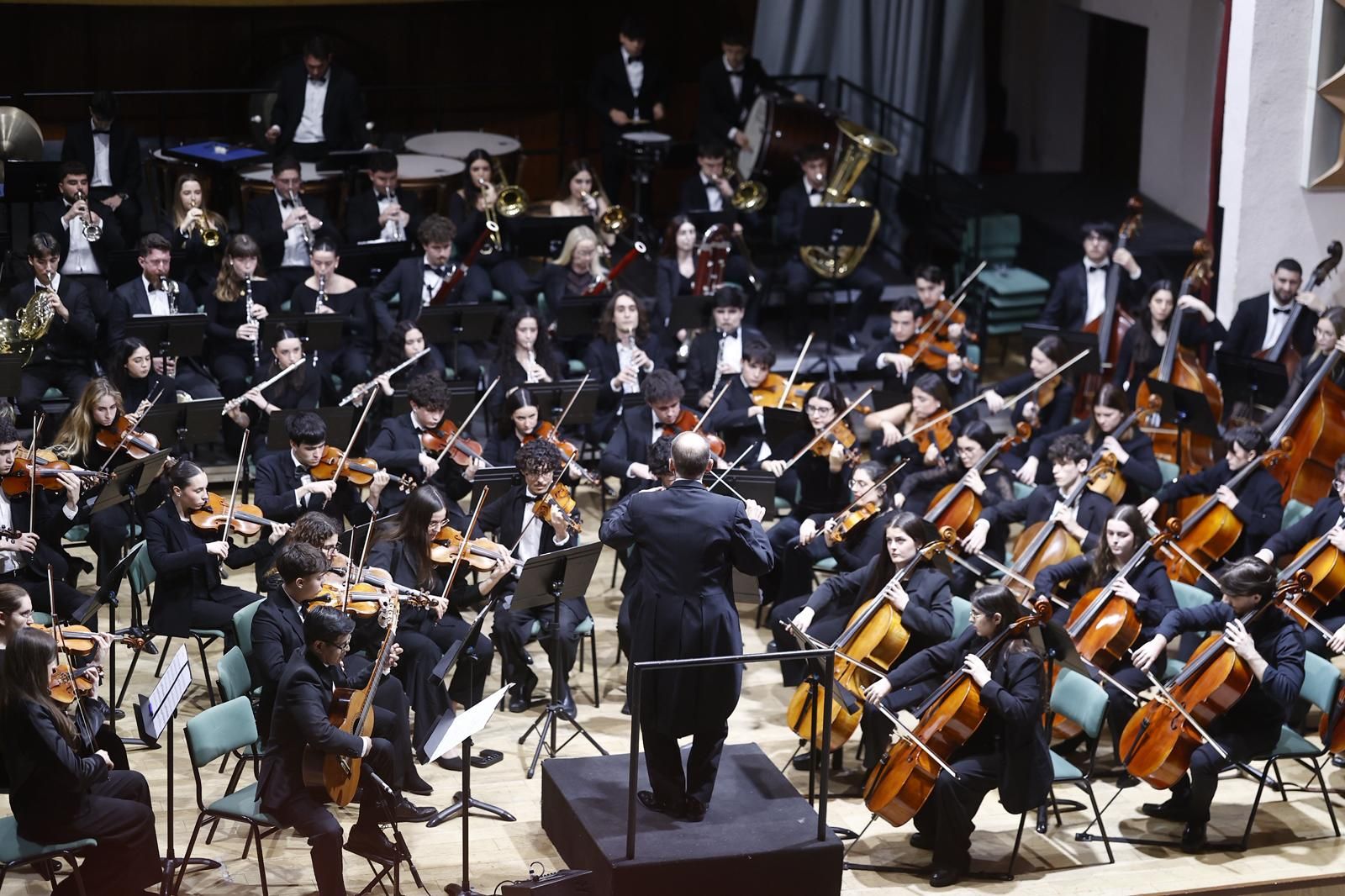 Las fotos de la presentación del nuevo himno del Málaga CF en el Conservatorio Superior de Málaga