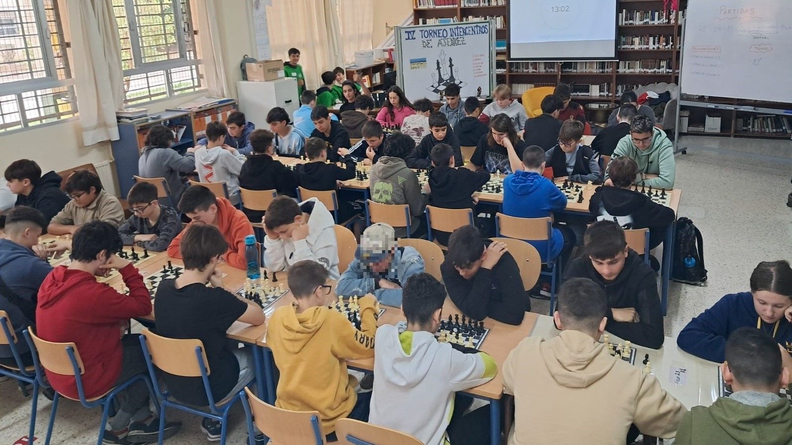 Torneo intercentros de ajedrez celebrado en el IES Sancti Petri de San Fernando