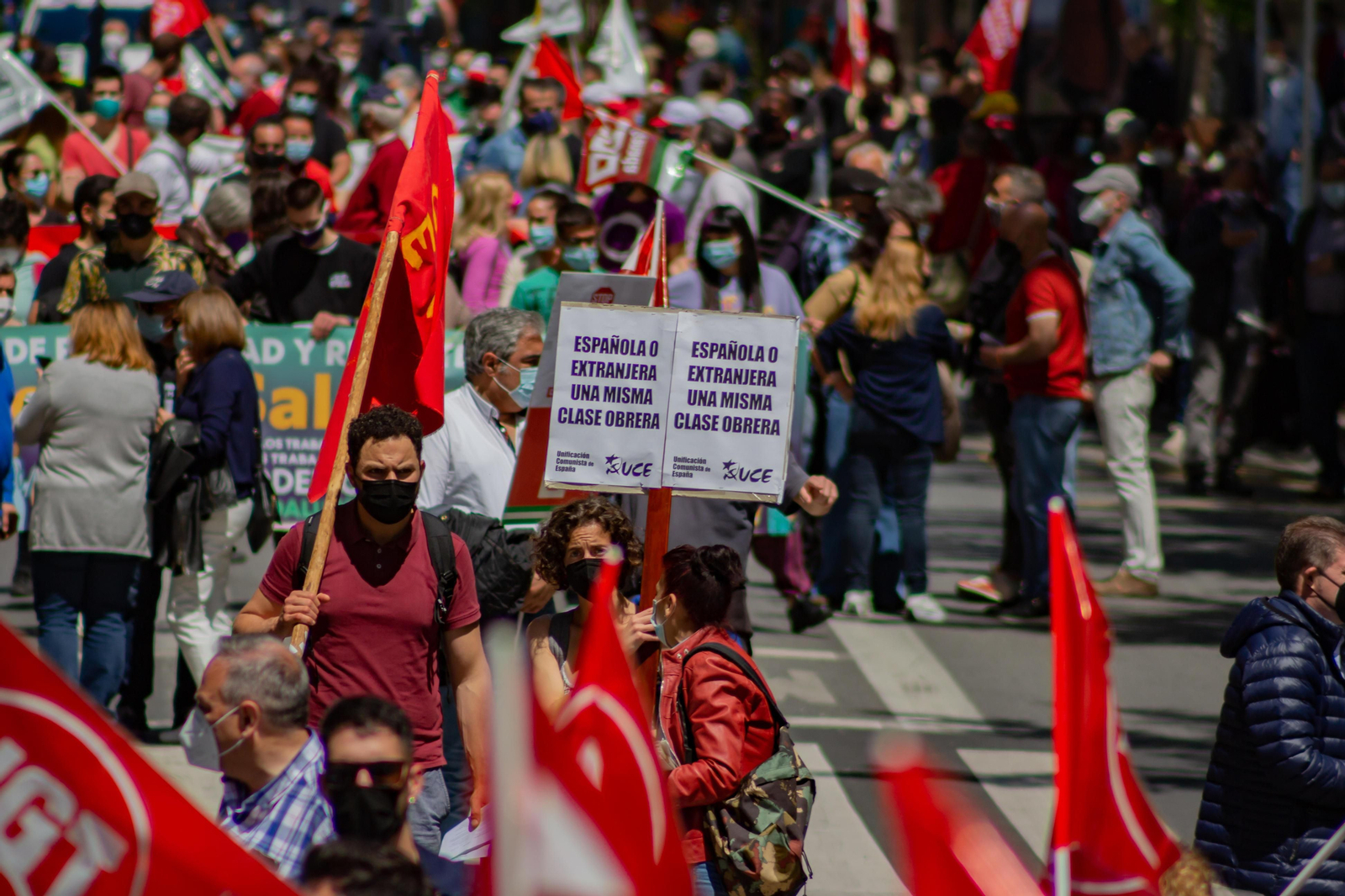 Fotos: Manifestación del 1º de Mayo en Granada