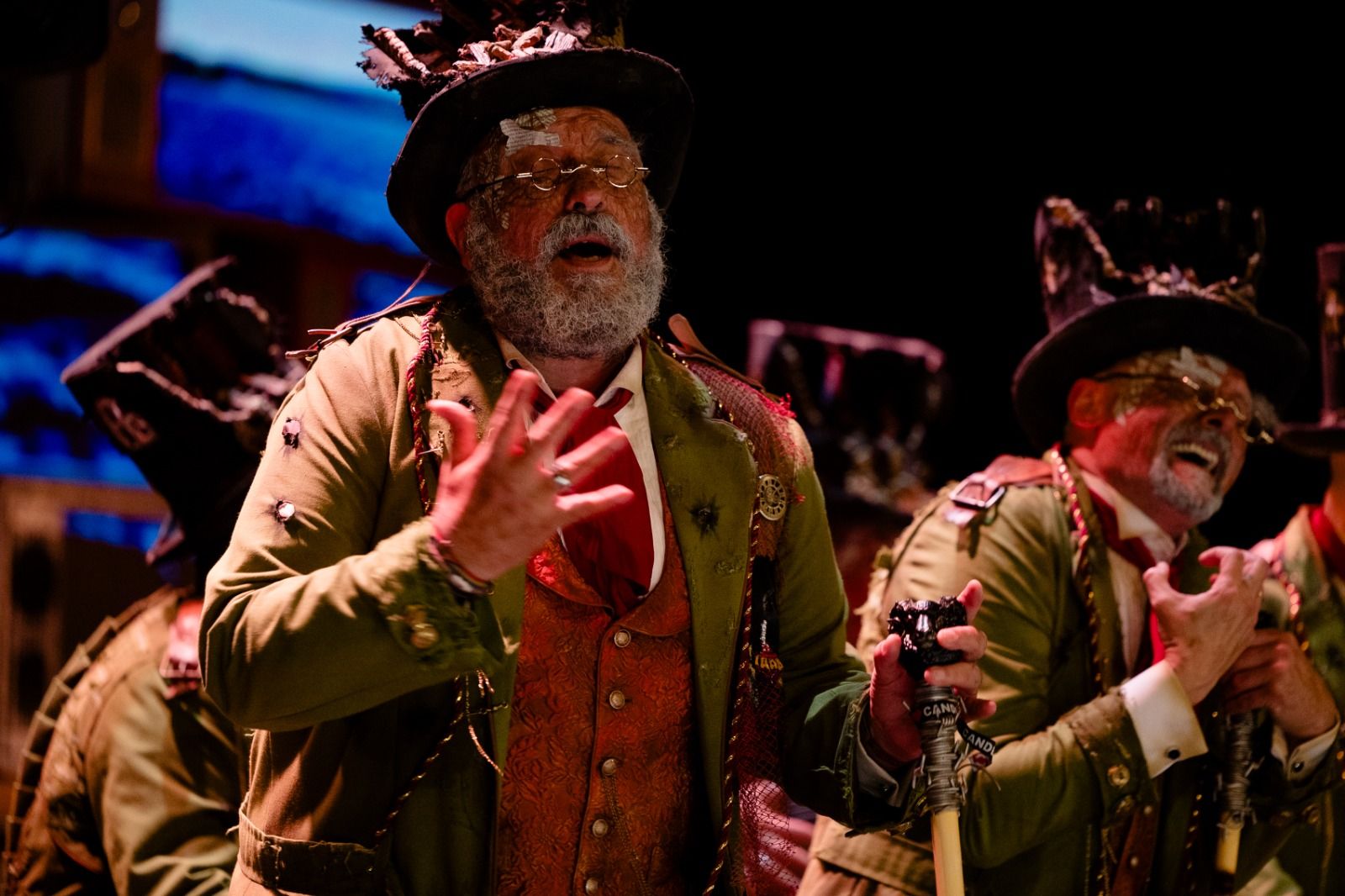 Ramoni durante la actuación de 'Los humanos' en su pase semifinal