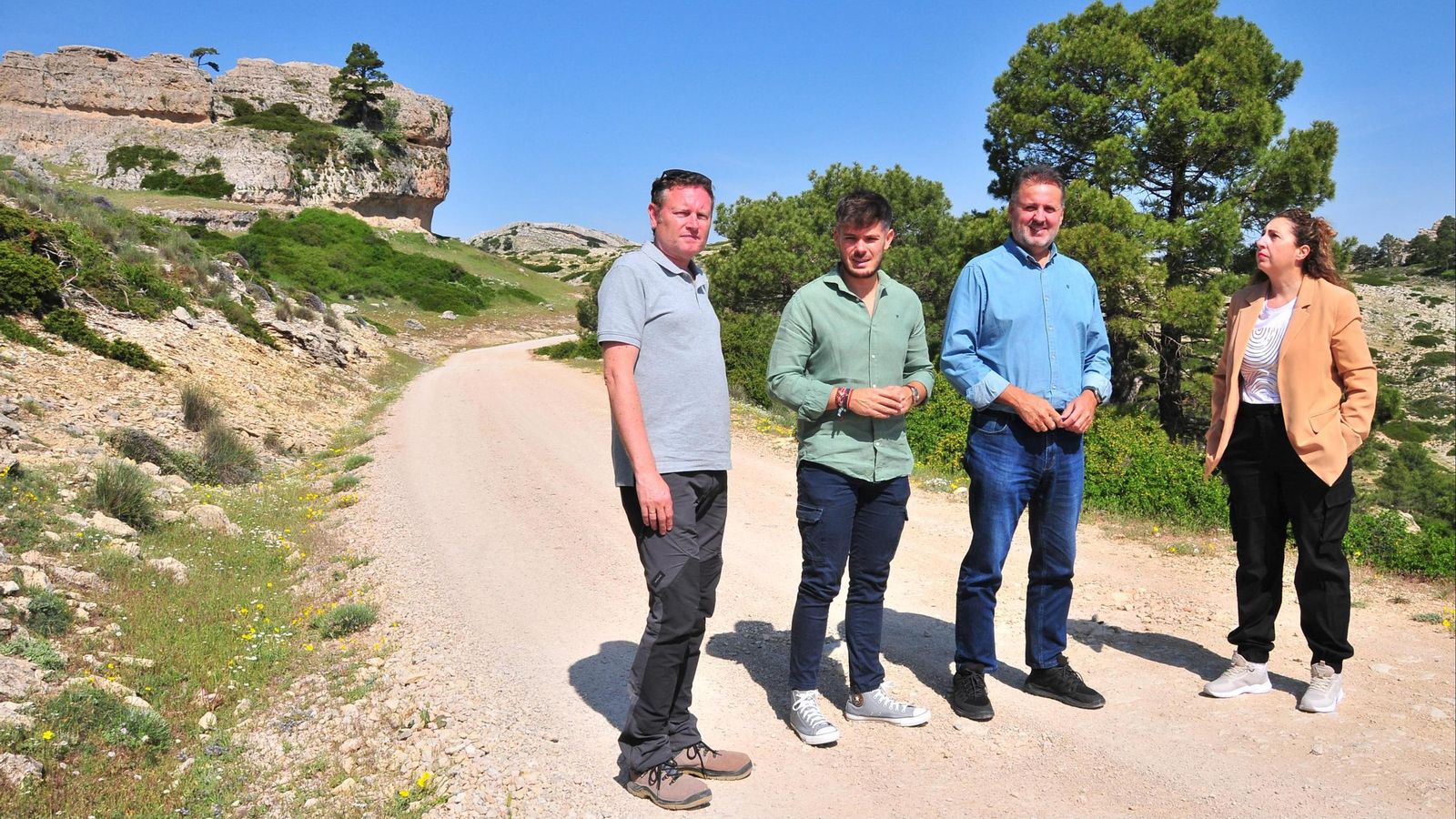 Imagen durante la visita al camino forestal del Parque Natural de la Sierra de Castril