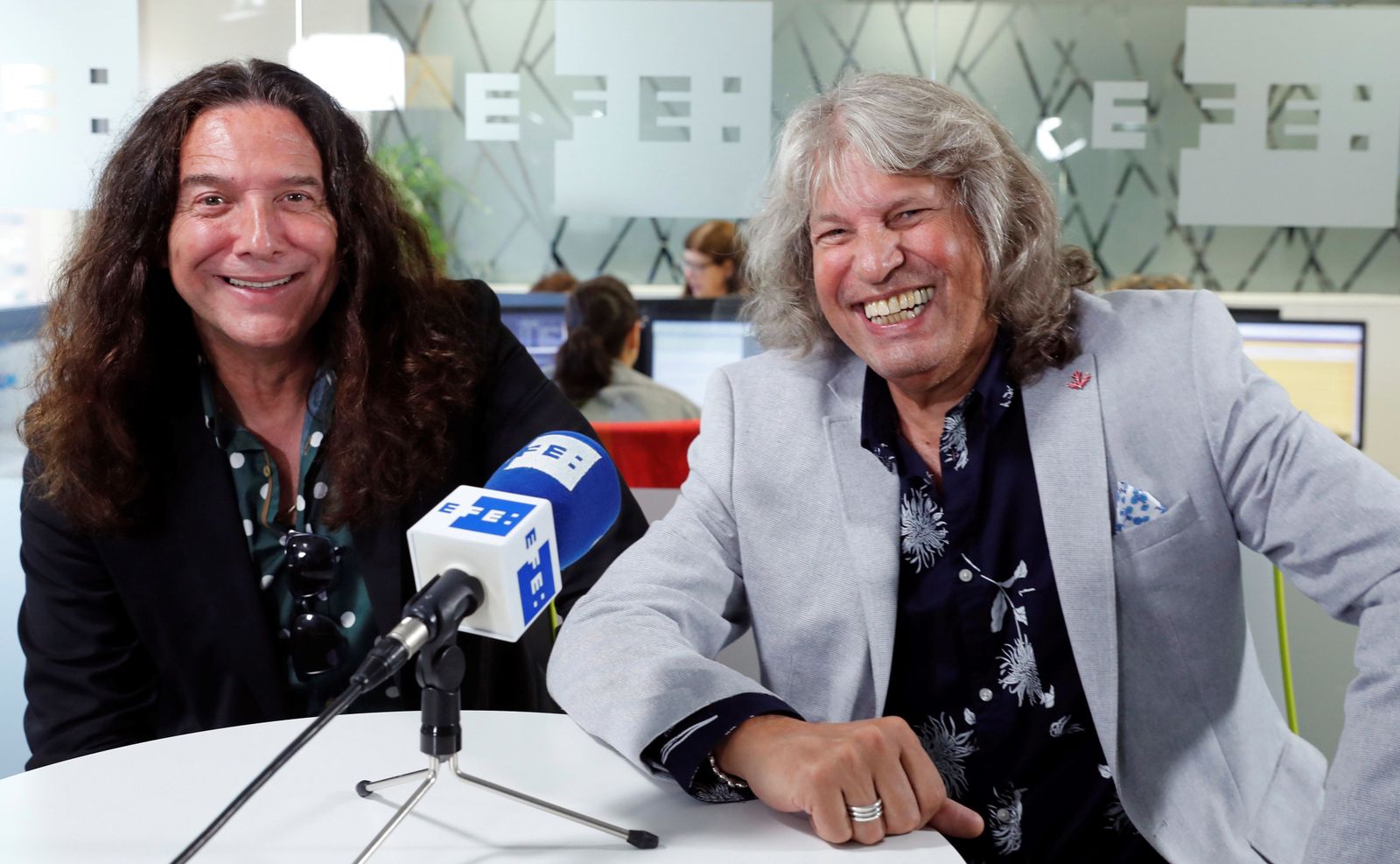 Tomatito y José Mercé, durante la entrevista.