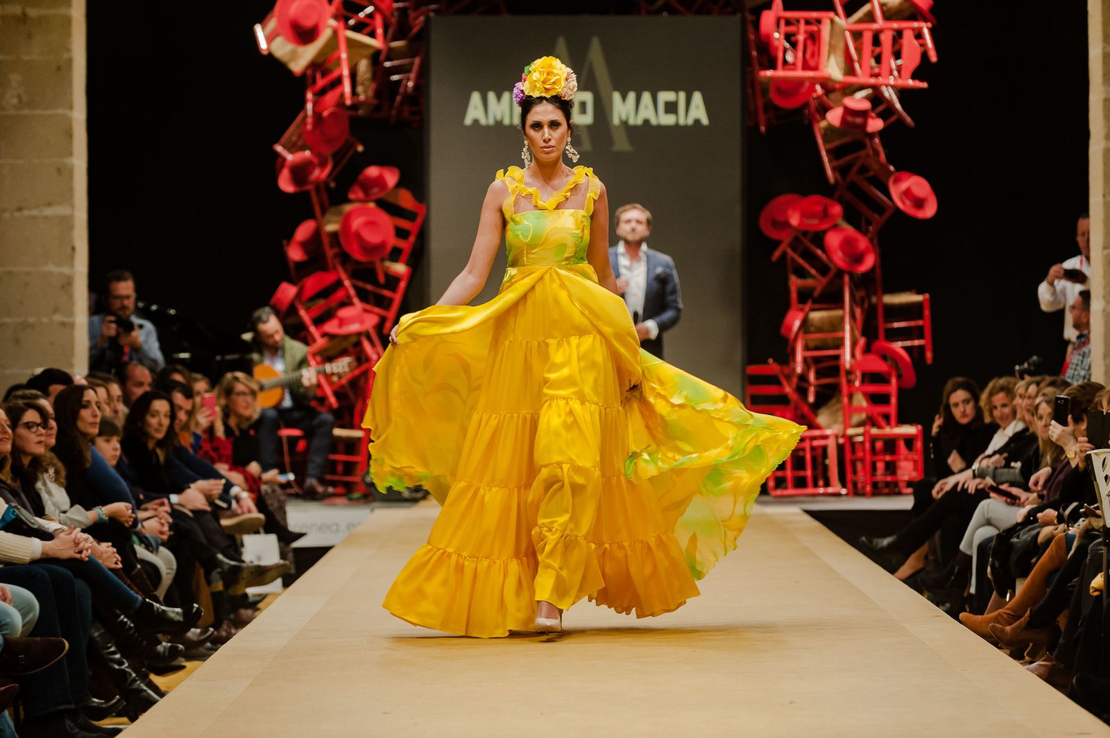 Pasarela Flamenca Jerez 2019: Amparo Maciá, fotos del desfile