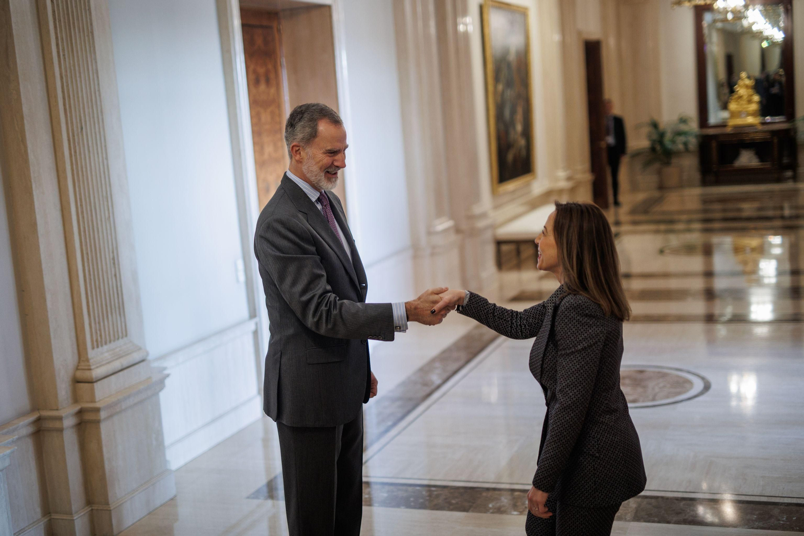 El Rey Felipe VI recibe en La Zarzuela a la alcaldesa de Jerez