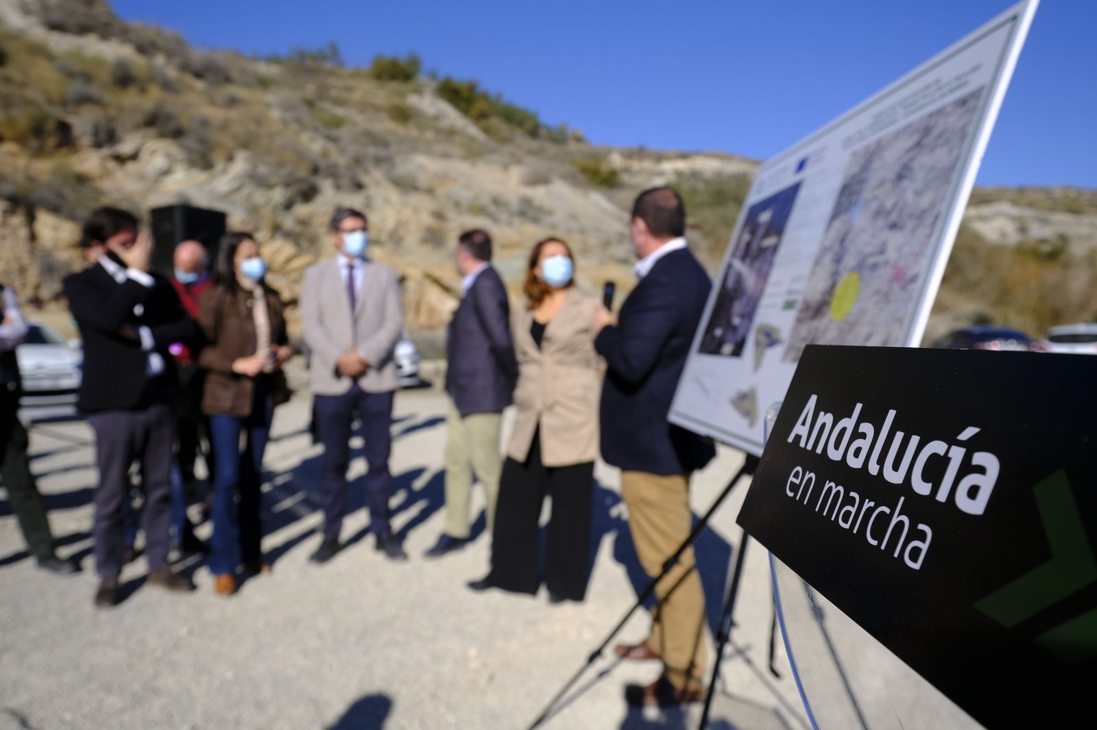 Fotogaleria visita obras Canal de Benínar. Berja (Almería)