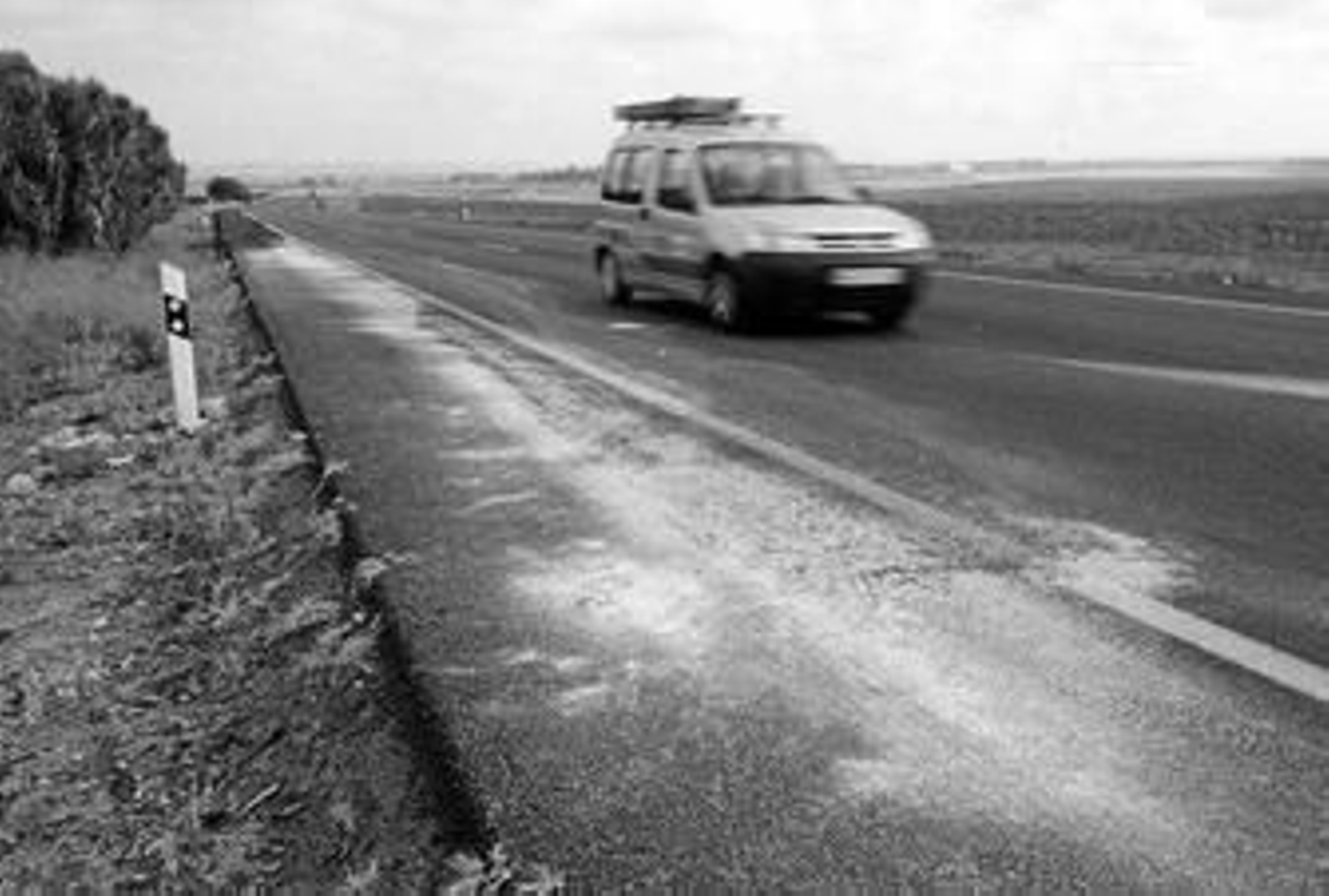 Imagen del punto donde se produjo el accidente en la mañana de ayer.