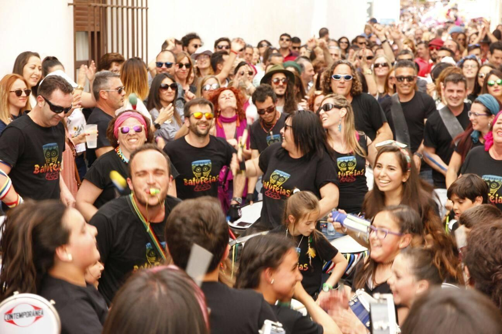 Imagen de archivo de una batucada en el Trebufestival en ediciones anteriores