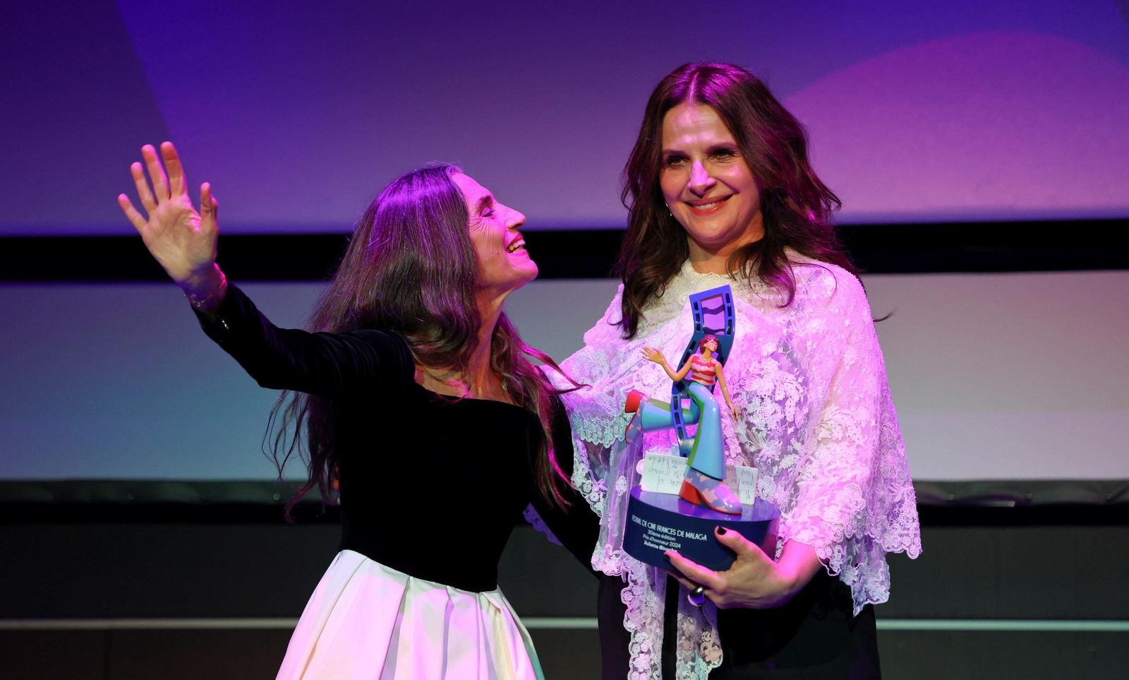 Juliette Binoche recibe en Málaga el Primer Premio Honorífico del Festival de Cine Francés