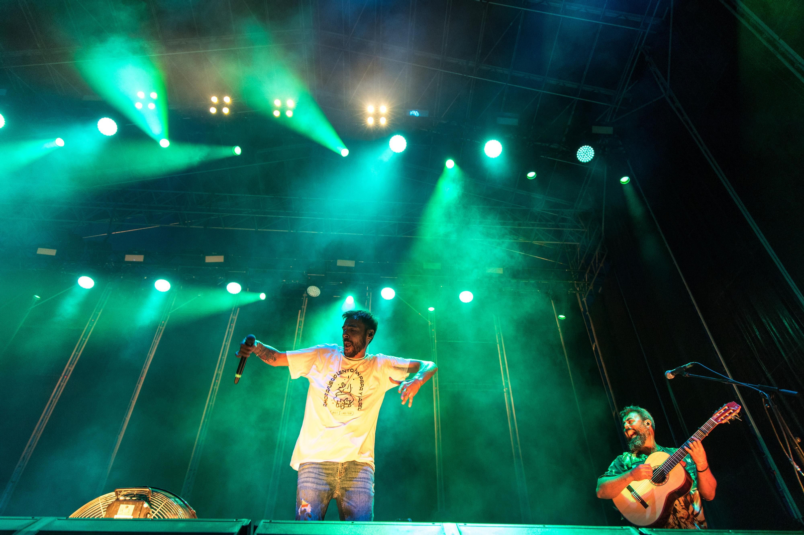 Raúle, en concierto en el Bahía Sound de San Fernando