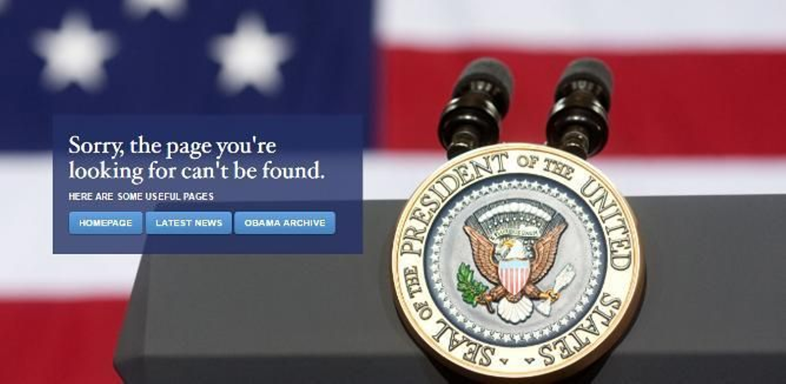 Una captura de la versión española de la web de la Casa Blanca.