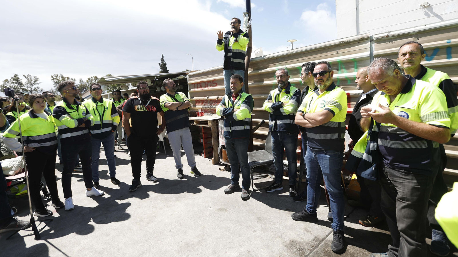 Fotos de la concentración de Acerinox por el Primero de Mayo Fotos de la concentración de Acerinox por el Primero de Mayo