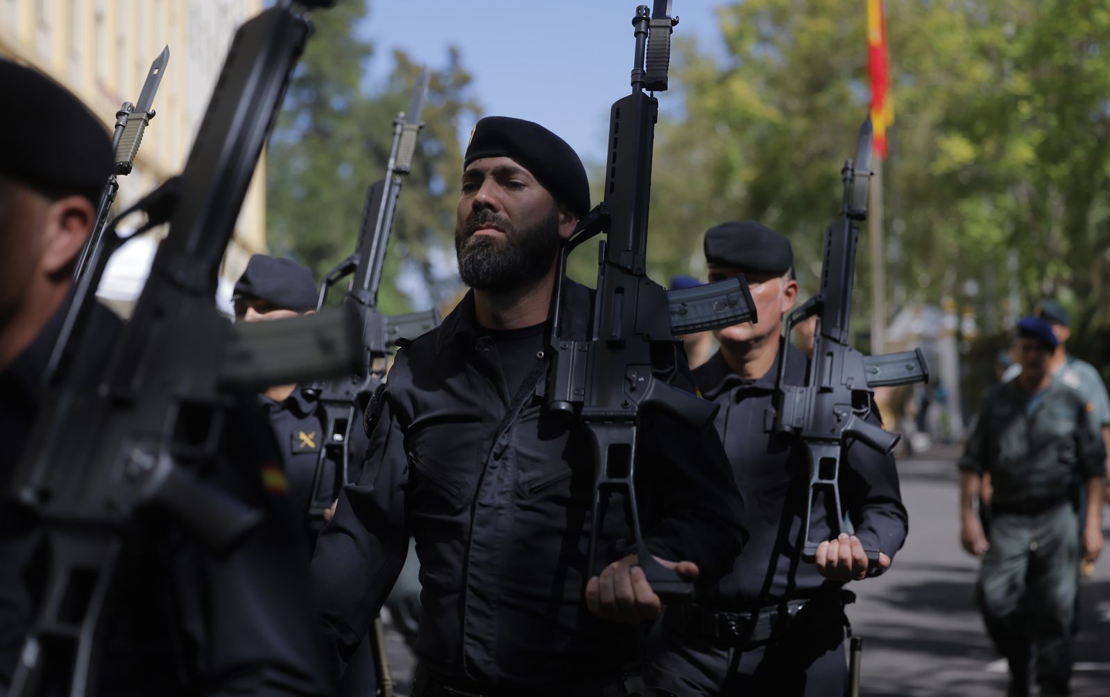 Las fotos de la despedida del  jefe de la IV Zona de la Guardia Civil, Alfonso Rodríguez Castillo