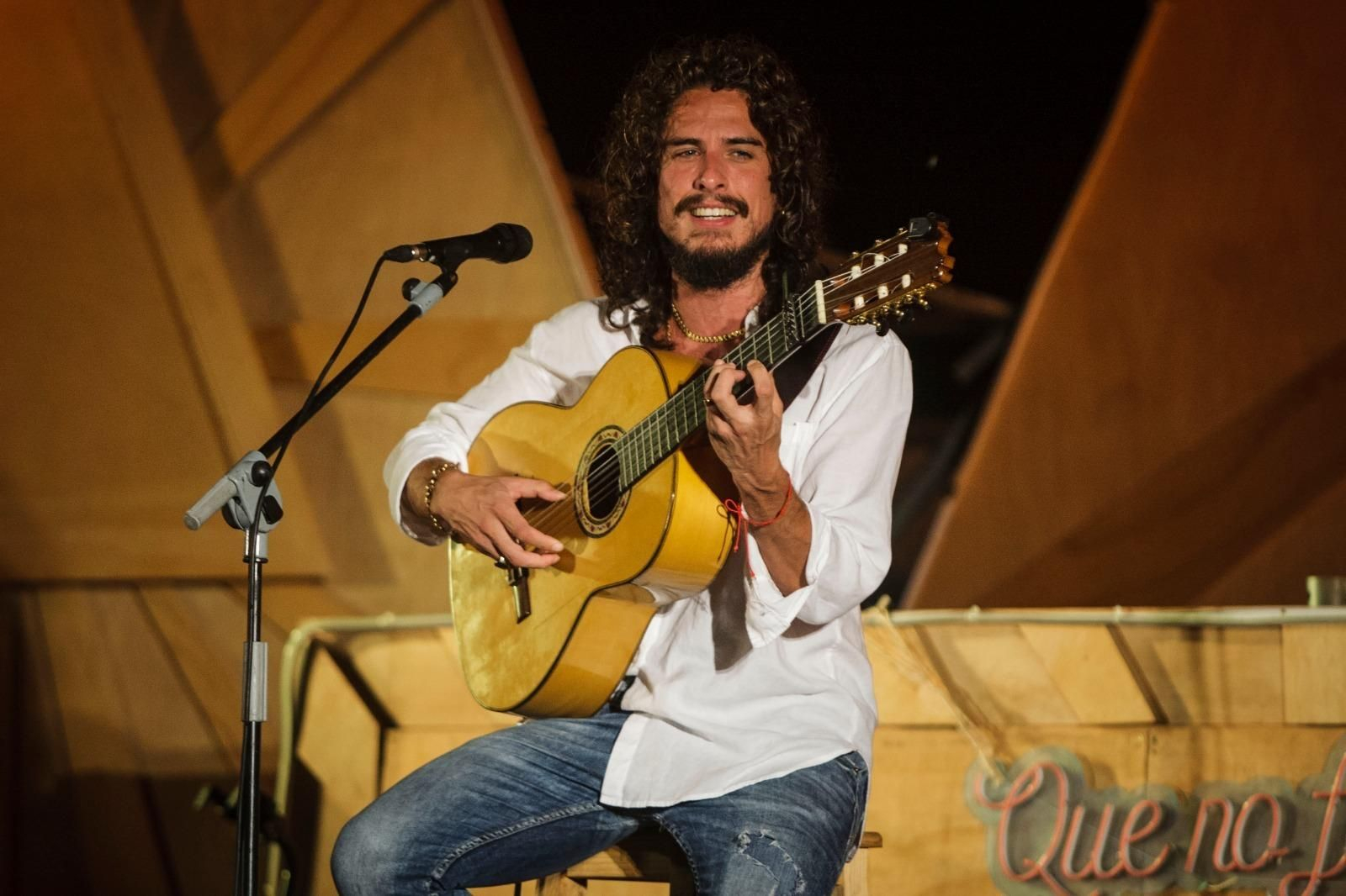 Kiki Morente, durante el concierto de Bahía Sound.