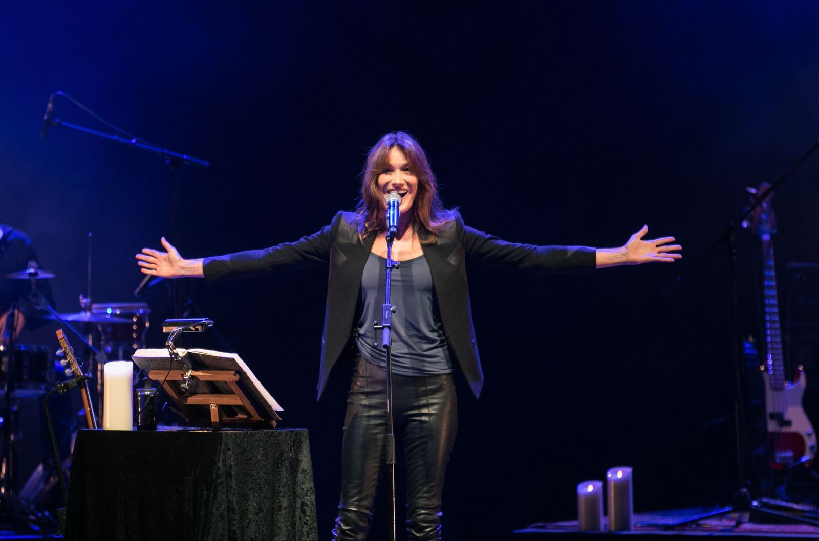 Carla Bruni en Gerona, en el Festival de Peralada