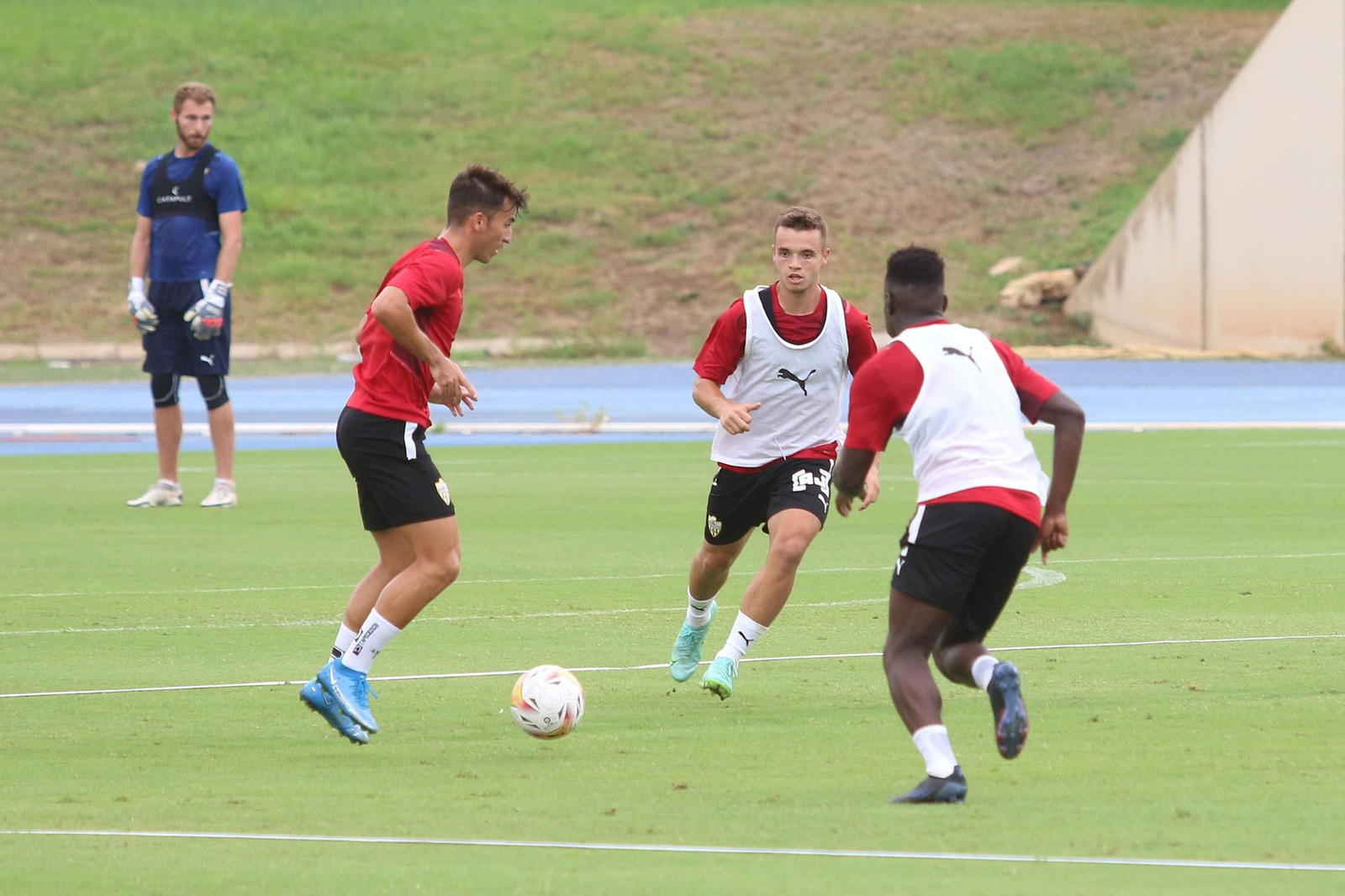 Fotogalería del entrenamiento de la UD Almería del miércoles 11 de agosto