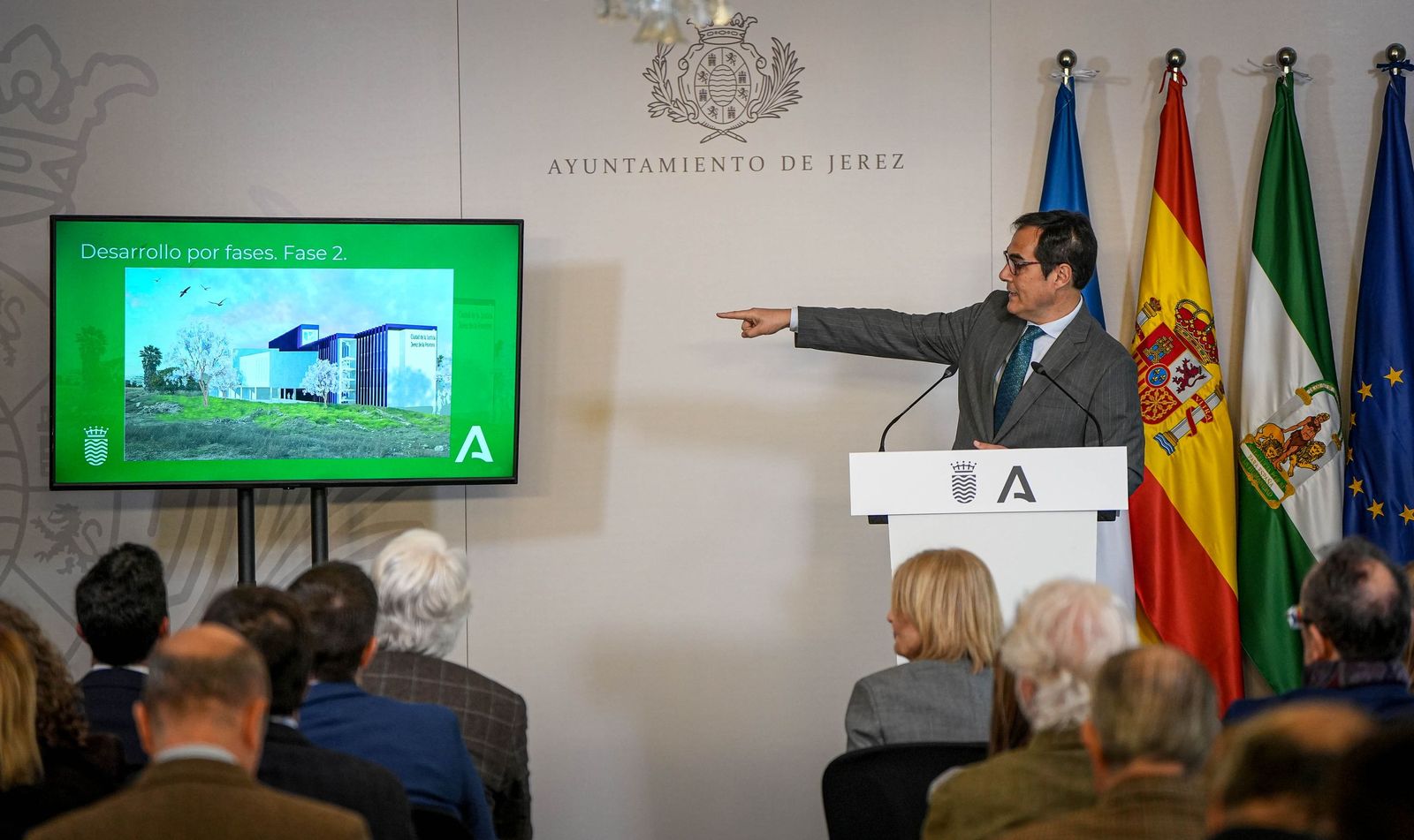 Imágenes de la presentación del Proyecto Ciudad de la Justicia de Jerez