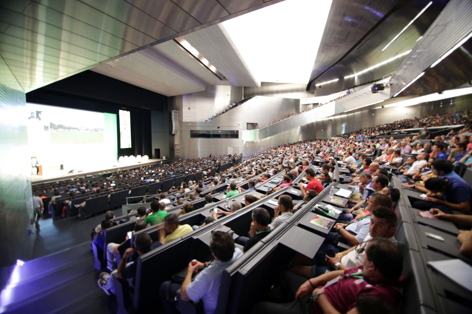El auditorio de Fibes durante un evento anterior.