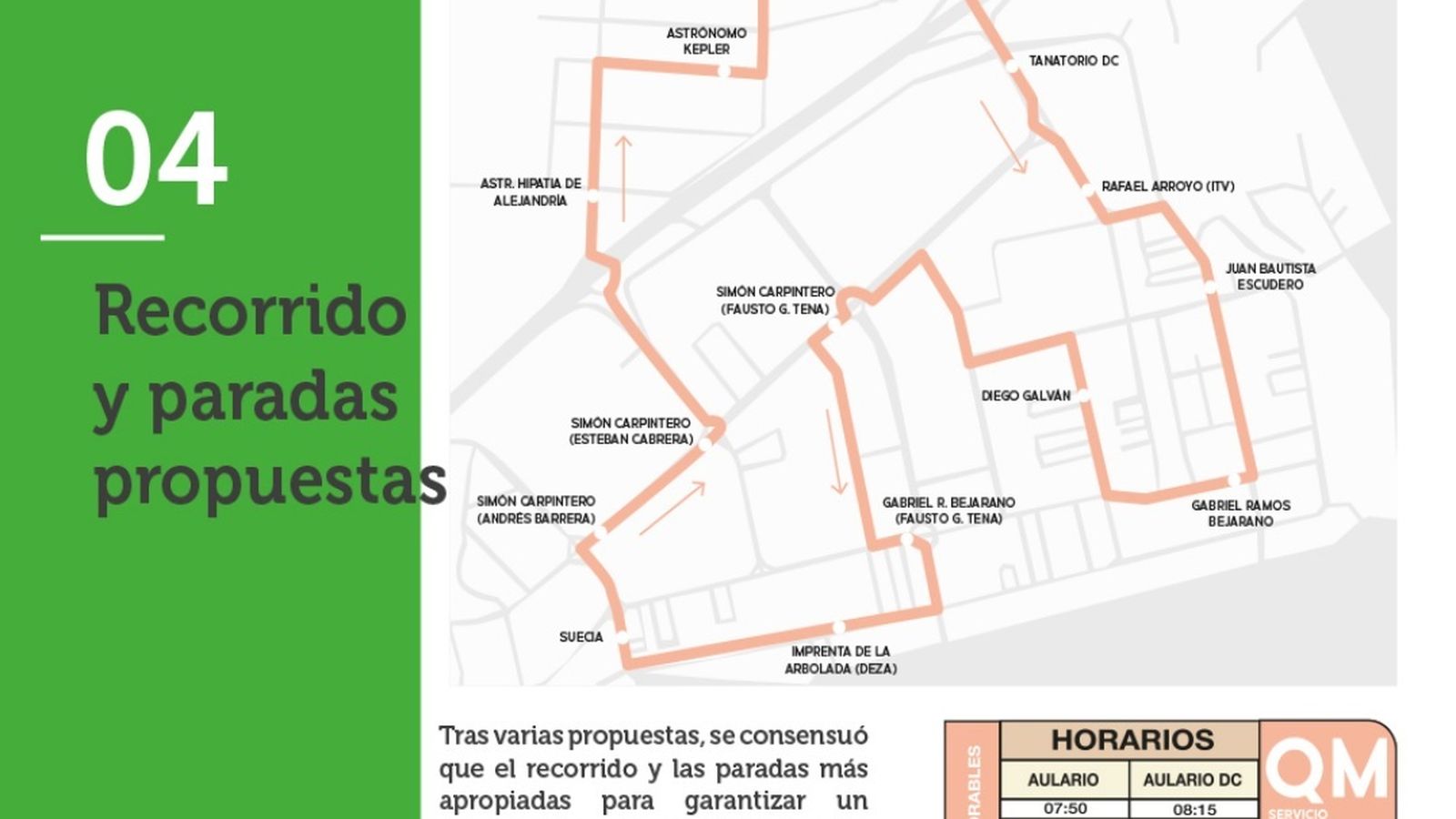 Así será el recorrido en el polígono de Las Quemadas.