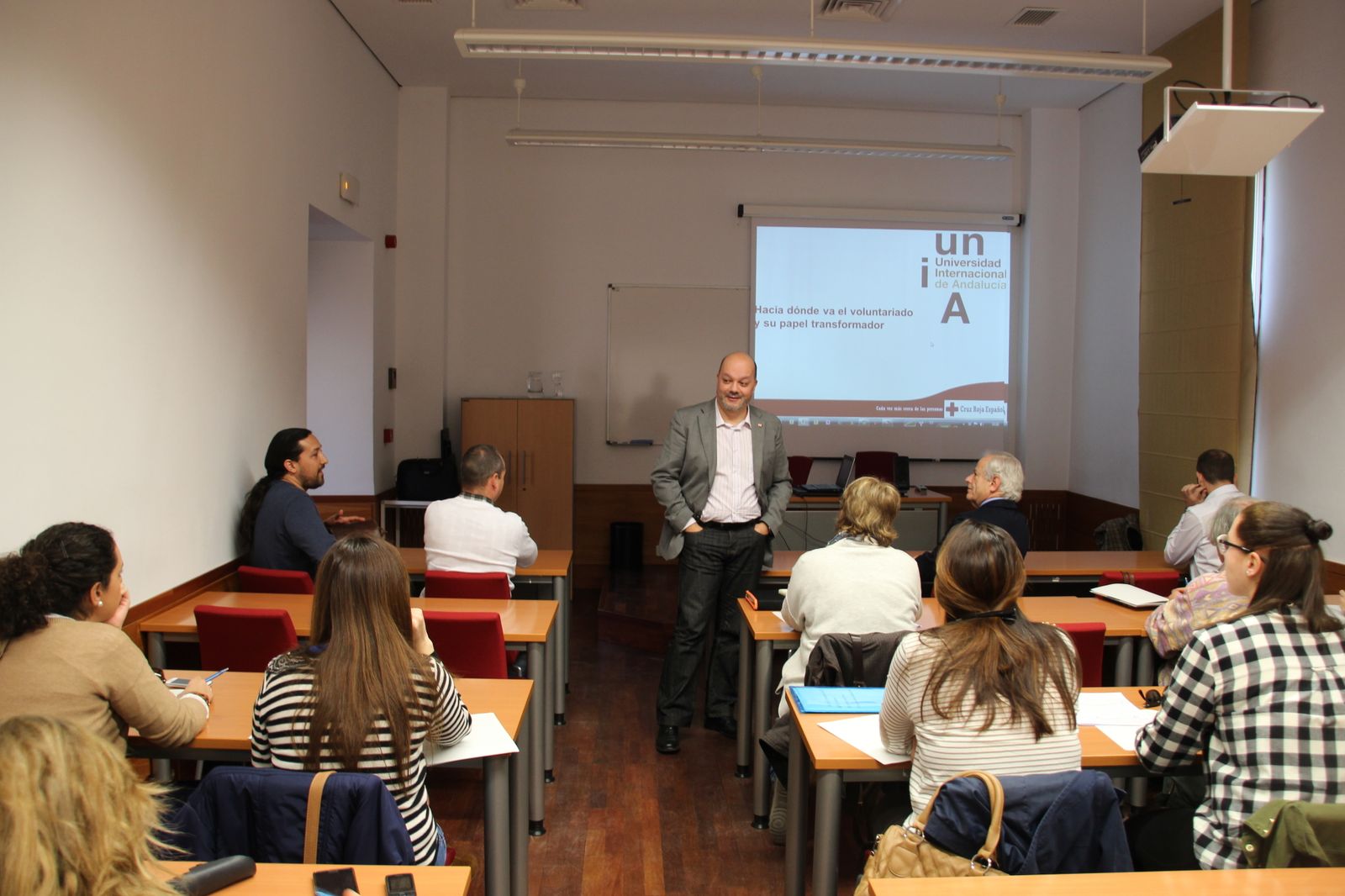 Imagen de unas jornadas sobre fomento del voluntariado en la UNIA.
