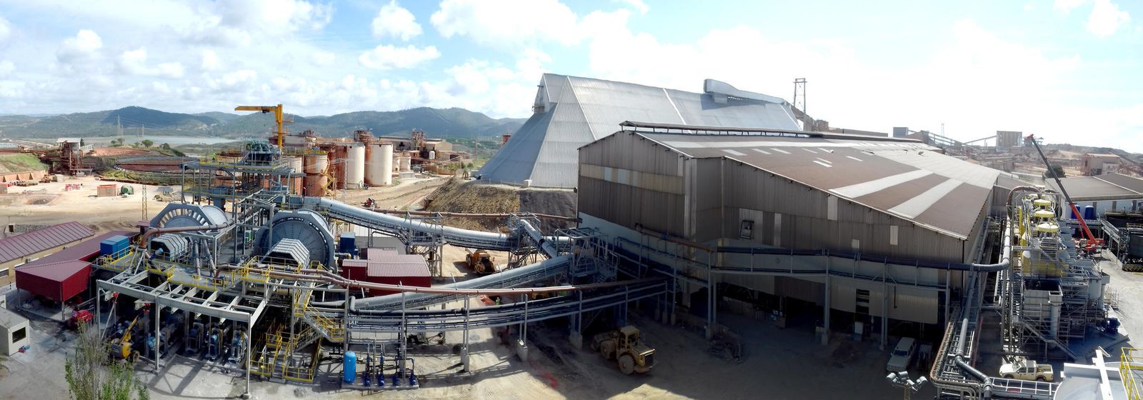 Parte de las instalaciones de Atalaya Mining en Minas de Riotinto.