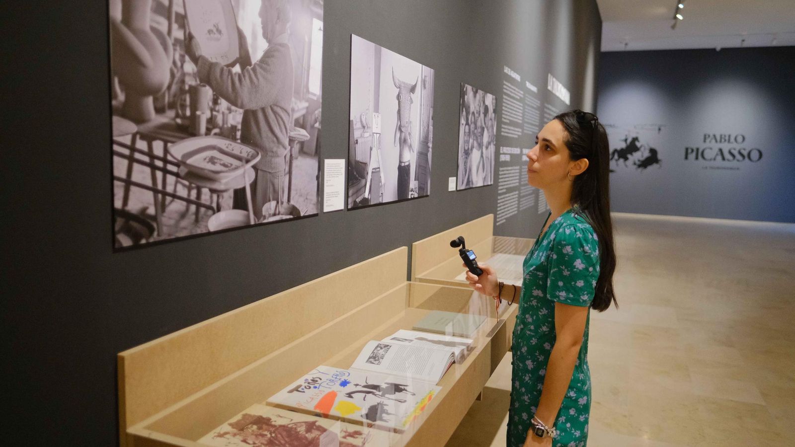 Una vitrina muestra la carpeta original Una vitrina muestra la carpeta original
