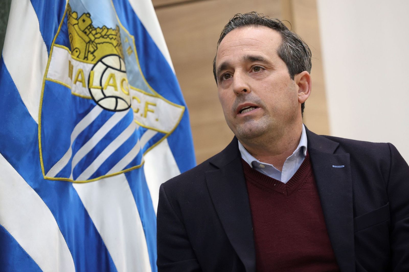 Las fotos de la entrevista con Kike Pérez, director general del Málaga CF