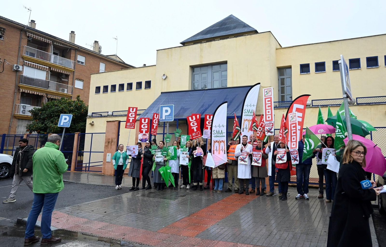 Concentración de médicos en el centro de salud de Azahara