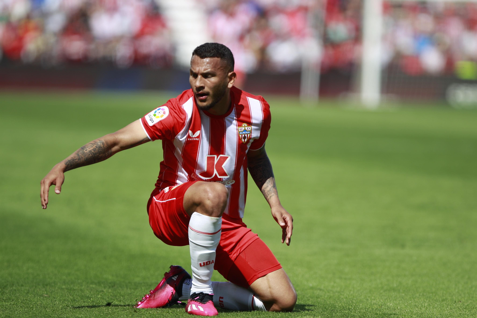 Imágenes del partido de la Liga Santander U.D. Almería-Cádiz C.F.