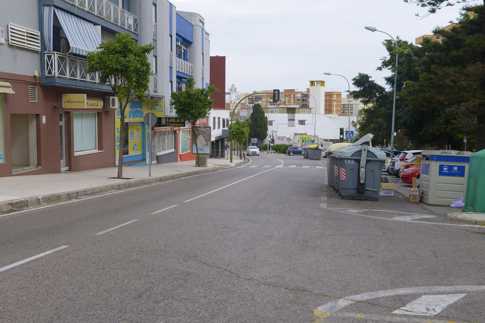 Fotos de las calles de Algeciras ern pleno confinamiento