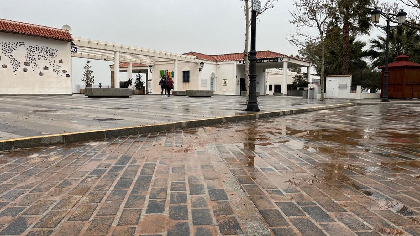 La Plaza Virgen de la Peña, en Mijas.