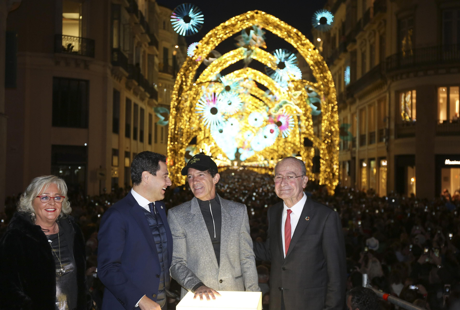 Las fotos de las luces de Navidad en Málaga Las fotos de las luces de Navidad en Málaga