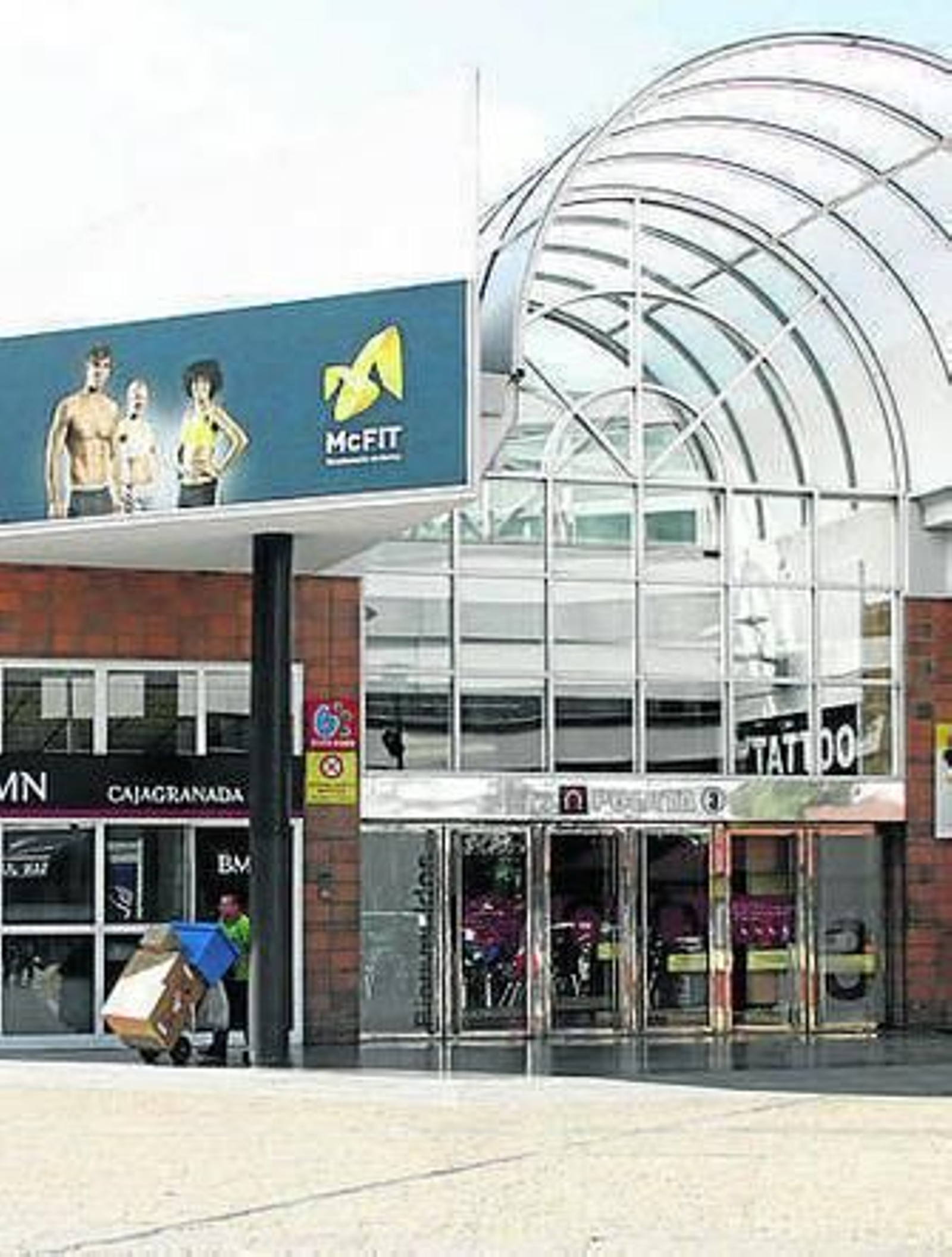 El evento era en el exterior del centro.