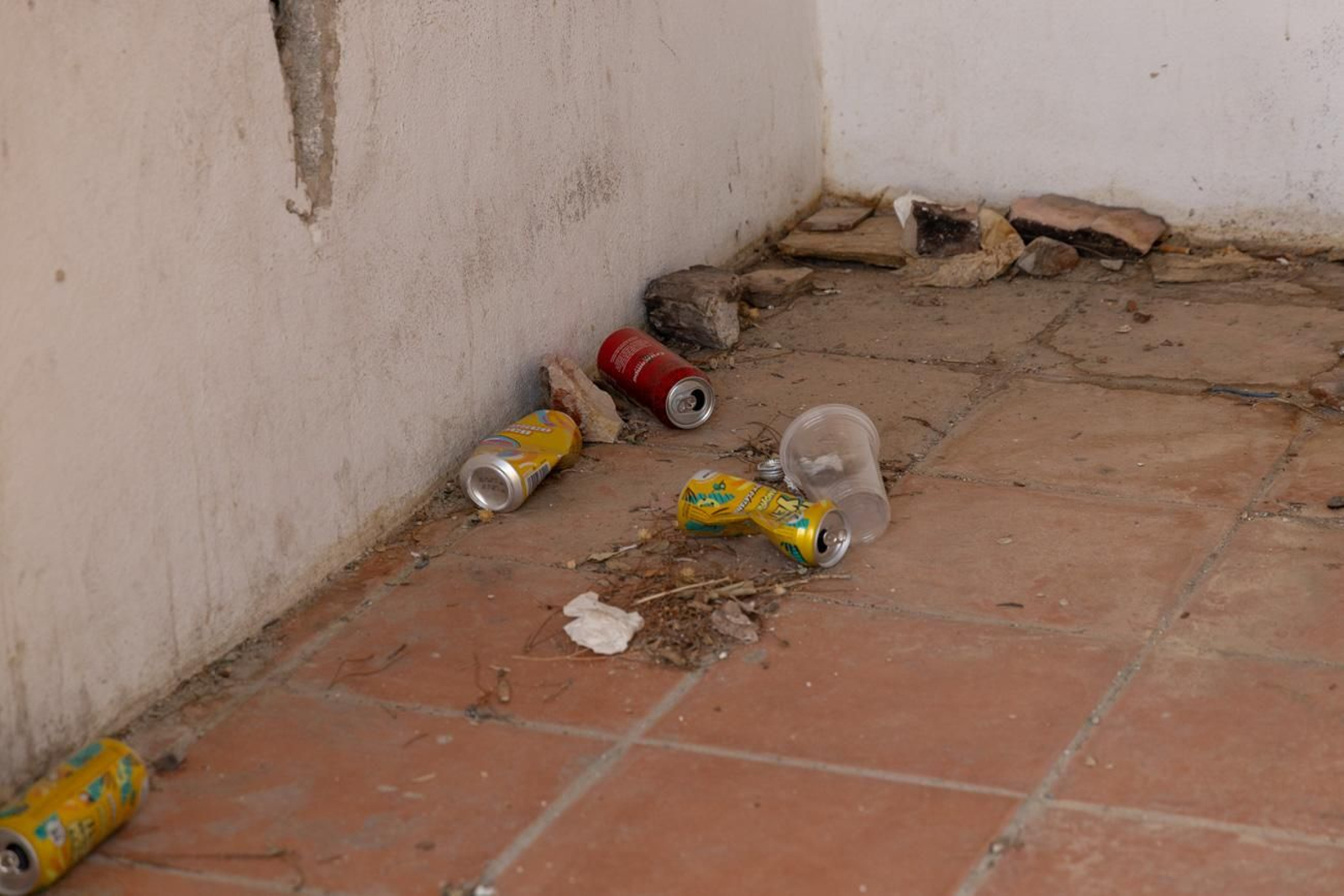Estado de abandono del parque del Cerro de las Canteras