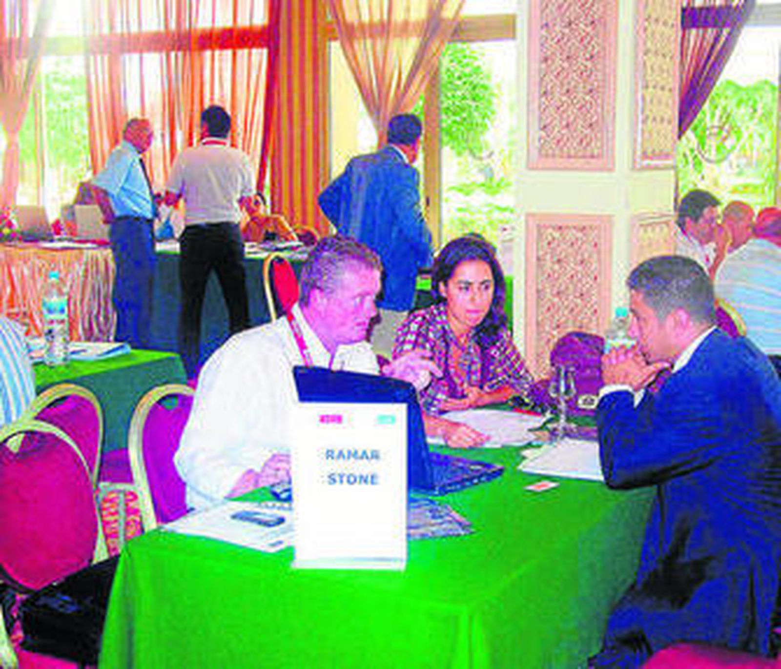 Imagen de una acción comercial de la Cámara en Marruecos.