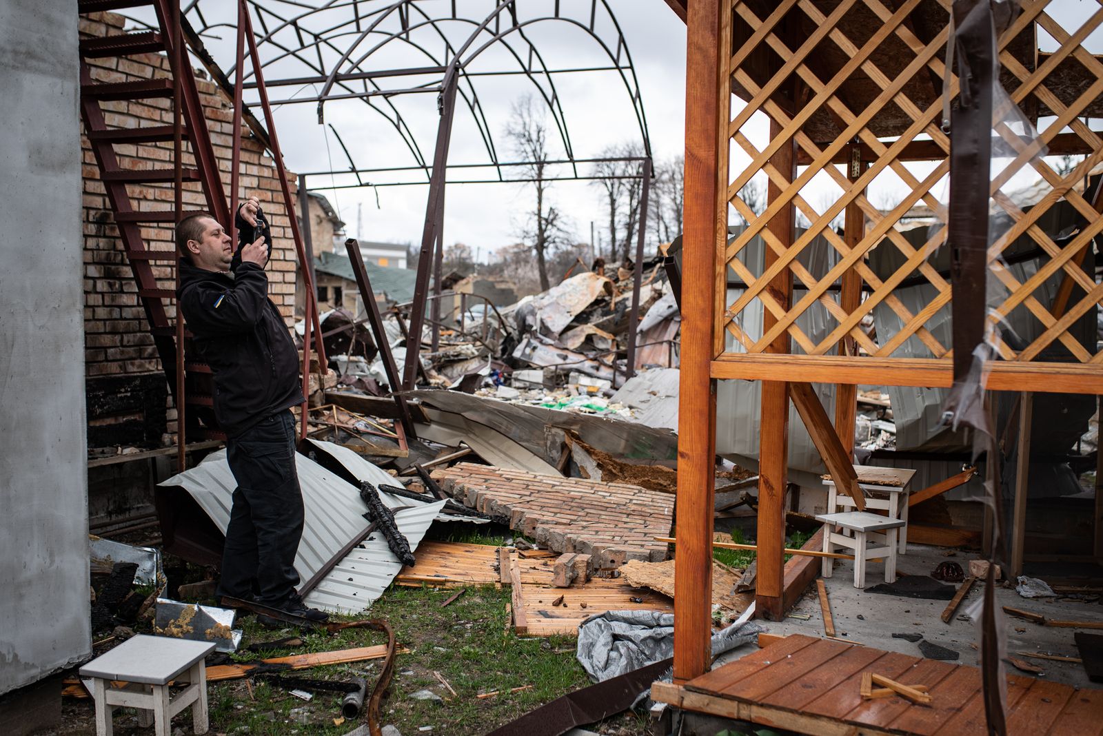 La crónica de dos onubenses en la guerra de Ucrania, en imágenes