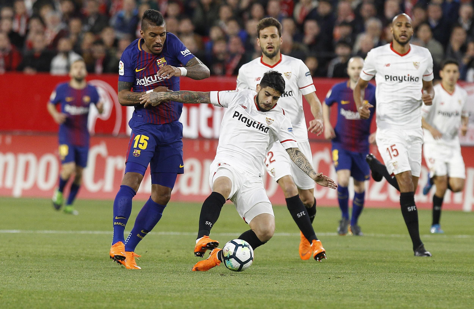 El Sevilla FC-Barcelona, en imágenes