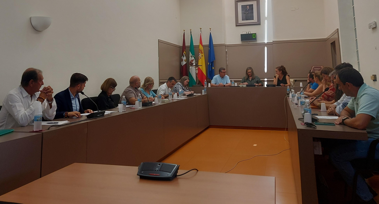 Un momento del pleno celebrado en Baena.