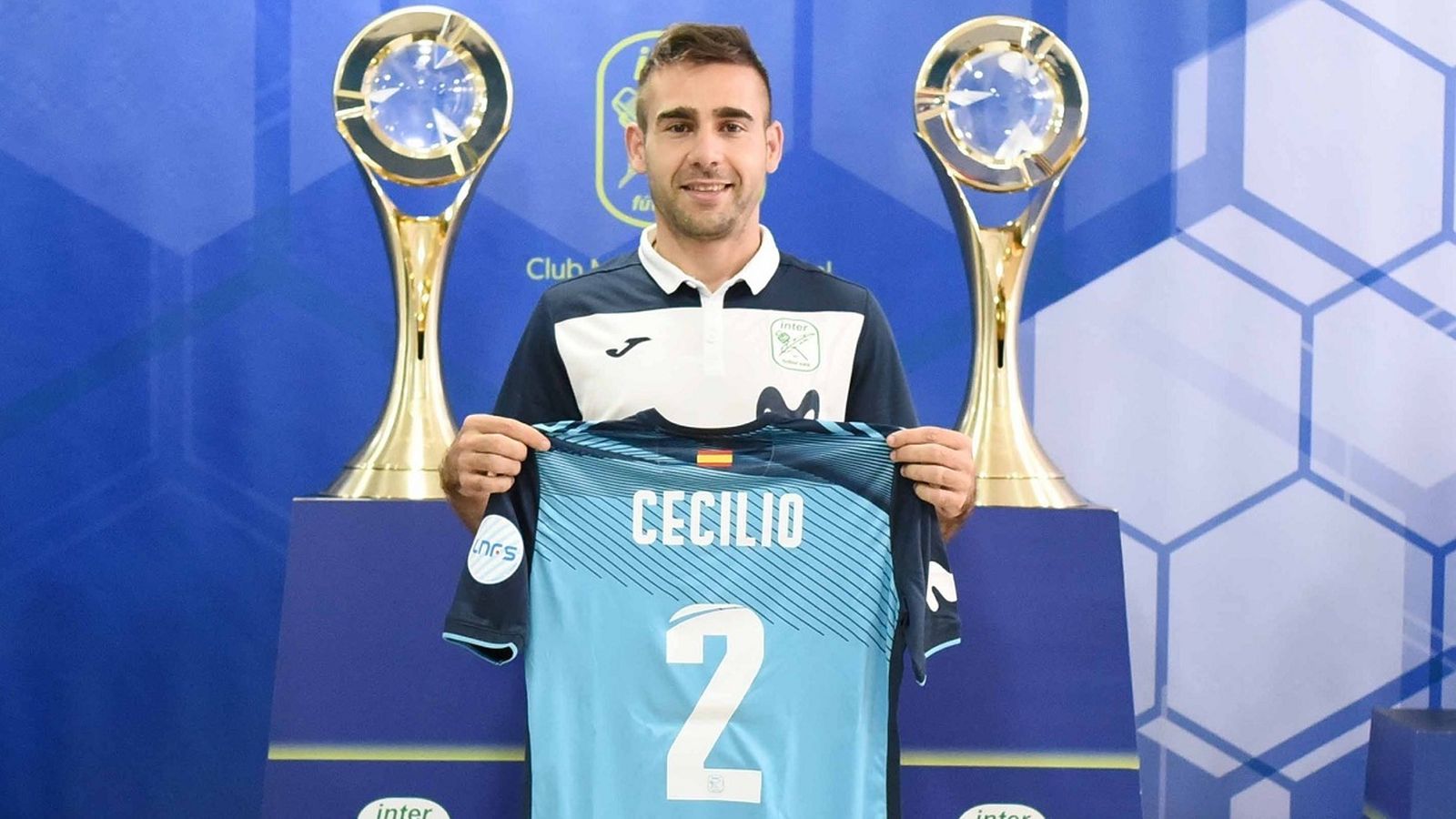 Cecilio, en su presentación con el Inter Movistar.
