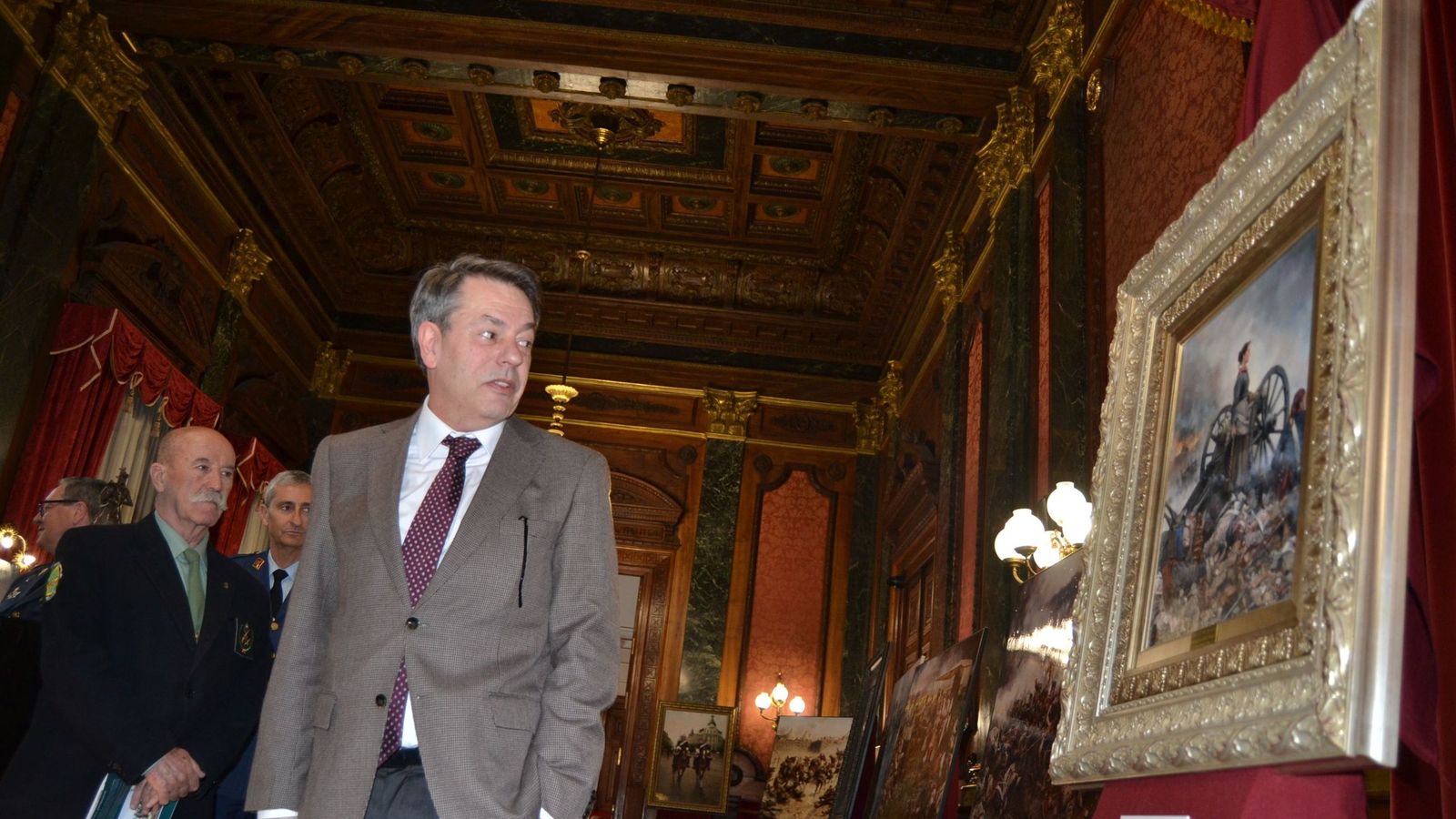 El pintor Ferrer-Dalmau.