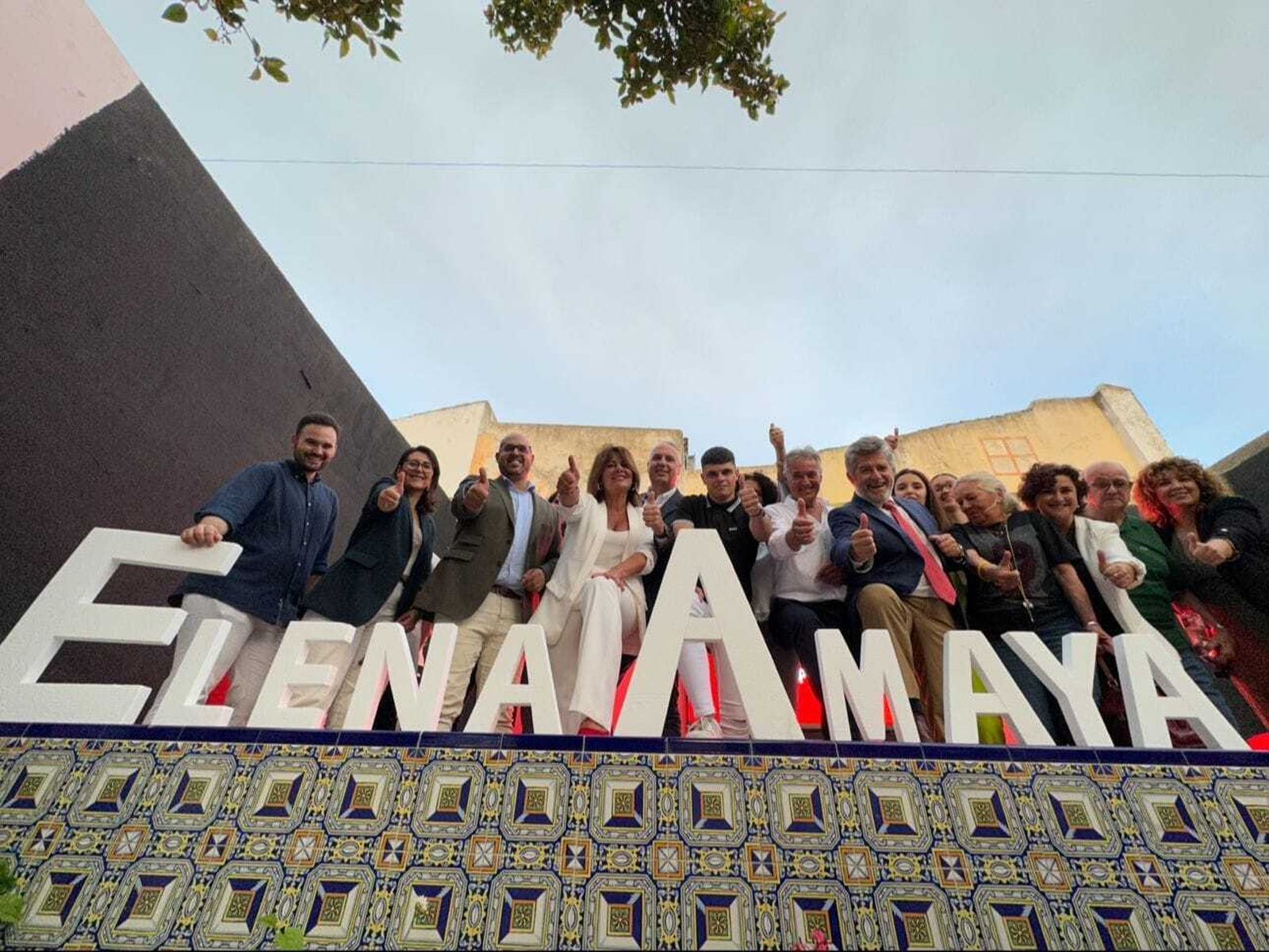 Presentación de la candidatura de Elena Amaya a la alcaldía de Puerto Real