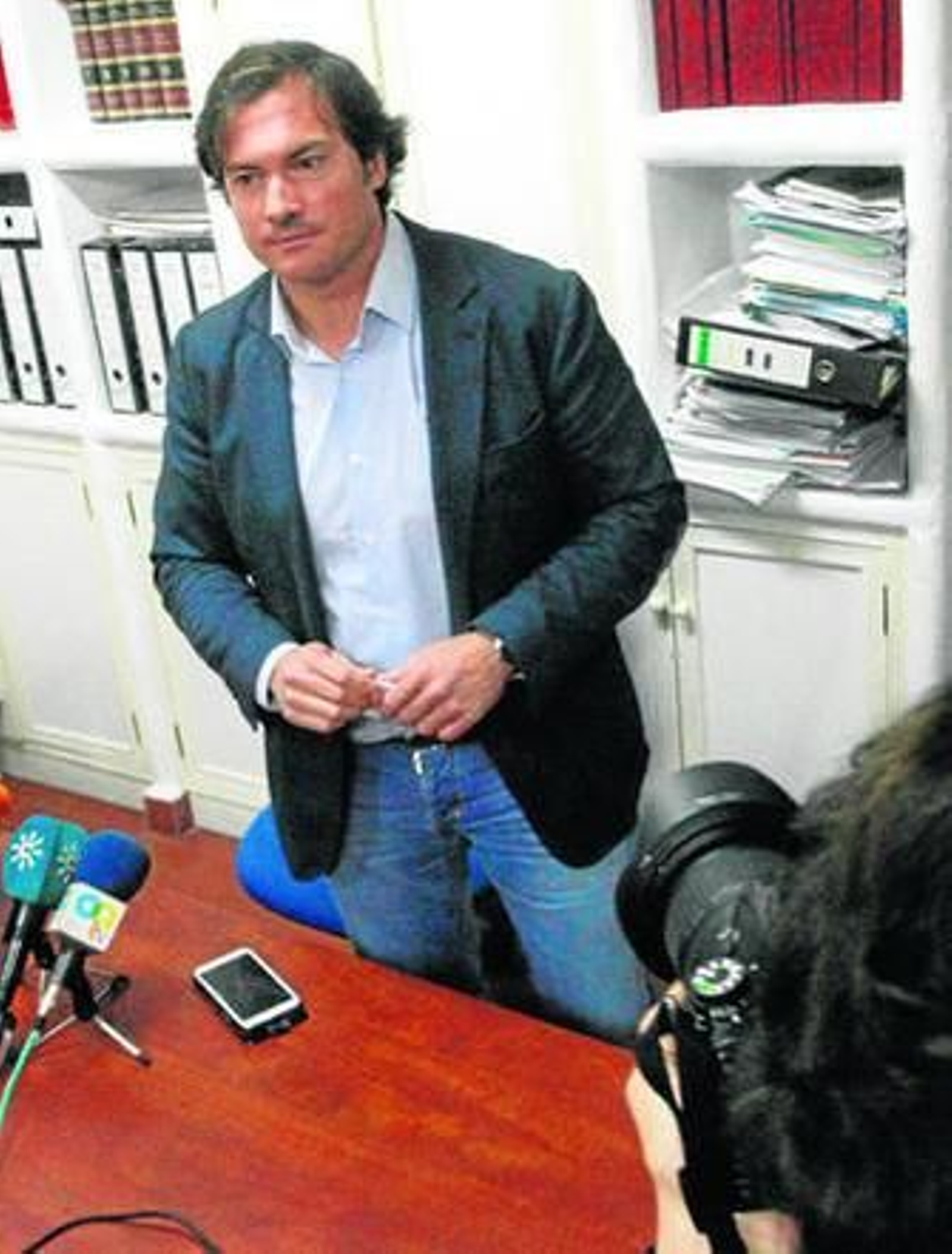 Diego Sánchez Rull en el momento de anunciar su dimisión de todos sus cargos el pasado 22 de noviembre.